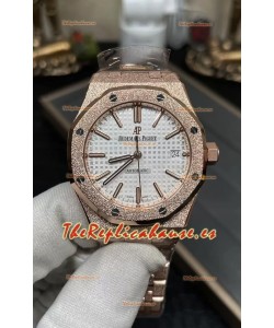 Audemars Piguet Royal Oak 37MM Reloj Caja Esmerilada Movimiento 3120 - Réplica a Espejo 1:1