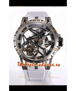 Roger Dubuis Excalibur Spider Flying Tourbillon Skeleton Caja Titanio 45MM Reloj Réplica Suizo a Espejo 1:1