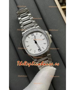 Patek Philippe Nautilus 7118/1A Dial Blanco Reloj Réplica Suizo a Espejo 1:1 Acero 904L