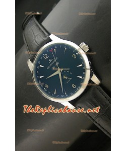 Reloj japonés Jaeger LeCoultre Moonphase con esfera negra 