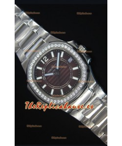 Patek Philippe Ladies Nautilus Reloj de Acero Inoxidable 36MM 