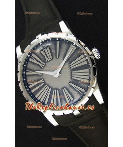 Roger Dubuis Excalibur Caja de Acero Dial Gris Reloj Réplica Suizo