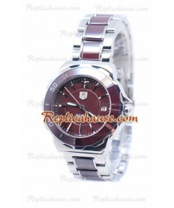 Tag Heuer Formula 1 Quartz Brown Bisel de cerámica Steel Reloj