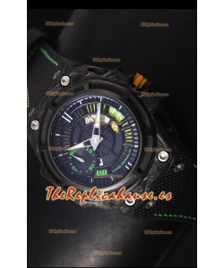 Linde Werdelin Spidolite II Reloj Replica Suizo Caja color Verde en Carbón Forjado