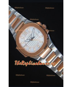 Patek Philippe Ladies Nautilus Reloj de Oro Rosado en Dos Tonos 36MM 