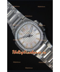 Patek Philippe Ladies Nautilus Reloj de Acero Inoxidable 36MM 